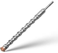SDS Plus Hammer Drill Bits 28mm x 350mm Cross Drill Bits 4 Cutter Carbide Head Hammer Bit Tungsten Carbide Tip Rotary Impact Masonry Bit for Masonry, Stone, Concrete, Brick, Tiles