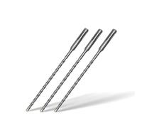 SDS Plus Hammer Drill Bits 6mm x 210mm x 3pcs,Professional Cross Tip Carbide Drill bit for Brick Walls, Masonry,Concrete, Stone