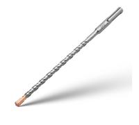SDS Plus Hammer Drill Bits 8mm x 200mm Cross Drill Bits 4 Cutter Carbide Head Hammer Bit Tungsten Carbide Tip Rotary Impact Masonry Bit for Masonry, Stone, Concrete, Brick, Tiles