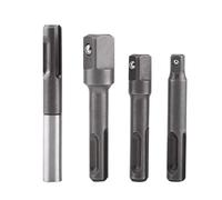 SDS Plus Shank to 1/4" Hex Socket Adaptor + 1/4" 3/8" 1/2" Squares Drill Bit Ho
