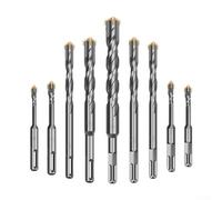 SDS PLUSs Drill Bit 25-35mm x 350mm, Carbide Tipped Hammer Drill Bits for Concrete, Brick, Masonry & Reinforced Steel, Alloy Cross Head with Double for Electric Rotary Hammers(32 * 350mm)