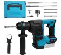 SDS Rotary Hammer Drill,1300W Cordless SDS Hammer Drill Compatible with Makita 21V Battery, 2 Modes, 2.2 J Brushless Cordless Concrete Drill for Masonry,Stone, Cement, Metal, Wood (NO Battery)