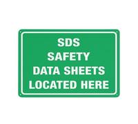 Sds Safety Data Sheets Located Here Sign Warning Sticker-Security Sign Outdoor Sign 12 X 8 Inches