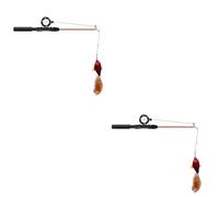 sdSDGrw cat toys, 2pcs Catnip Toys Interactive Cat Wand Stick Toy Kitten Teaser Plaything