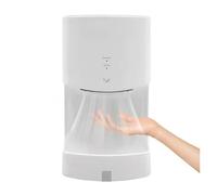 SDSKZOZP 1000W Commercial Jet Hand Dryer with Drain Tray Touch-Free Infrared Sensor High Efficiency ABS Material Safe Timeout