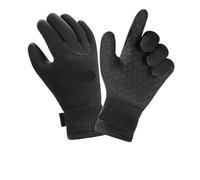 SDSKZOZP Diving Gloves Surfing Wetsuit Camo 3mm 5mm Neoprene Thermal Anti Slip Flexible For Spearfishing Swimming Rafting Kayaking(Black-5mm,XL)