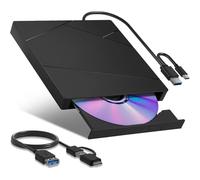 SDSKZOZP External Bluray Drive Portable Burner with Extension Data Cable USB3.0 CD DVD Reader Player Compatible with Windows/MacOS