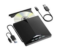 SDSKZOZP External CD DVD Drive Portable 7 in1 USB 3.0 ROM Player Burner CD/DVD Reader and Writer with 4 Ports and TF/SD Card Slot