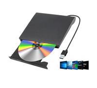 SDSKZOZP TISHRIC External CD DVD Reader USB2.0/3.0/Type-c Disk Drive CD-ROM DVD-ROM Optical Only Read For Laptop Desktop PC(Model 2)
