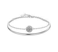 SDSLKAVHZ Women's S925 Silver Moissanite Stacked Bracelet, Gold Silver, Double layered Open Luxury Niche Bracelet, Suitable for Wedding, Christmas, Valentine's Day, Birthday Gifts