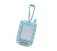 Sdsrul Women Cartoon Phone Shape Photocard Holder Card Case Acrylic Card Wallet 1Inch Small Card Idol Photo Keychain Pendants