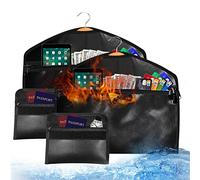 Sdstone Hanger Diversion Fireproof & Waterproof Safe with Lock & Small Fireproof Bag, Secret Safe for Money&Jewelry, Under Clothes with Hidden Compartment to Hide Items for Home or Travel Safe,2 Pack