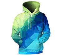 SDSVFG 3D Print Mixed Color Geometric Sweatshirts, Men Women Funny Hooded Pullovers Hoodies Tracksuits