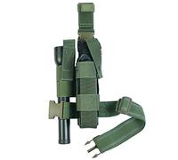 SdTacDuGe Drop Leg MK9 Pepper Spray Pouch with Flashlight Holder,Drop Leg Water Bottle Holster Adjustable Thigh Pepper Spray Holder