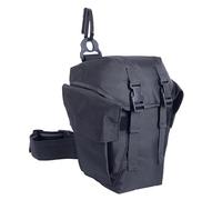 SdTacDuGe Tactical Gas Mask Drop Leg Pouch Gas Mask Leg System with Quick Release Metal Clip Polymer D-Ring Shoulder Strap Leg Strap Height Adjustable Panel