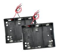 SDTC Tech 2-Pack 3X C Cell Battery Holder 4.5V C Size Battery Case Box with Wire Leads
