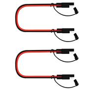 SDTC Tech 2-Pack SAE Extension Cable 14AWG 20A SAE to SAE Quick Disconnect Wire Harness Dual SAE Connectors Power Cord with Waterproof Cap - 3Ft / 1m