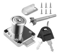 SDTC Tech Desk Drawer Lock and Door Puncher Kit Opening Diameter 0.75 inch / 19 mm for Door Panels with a Thickness of 17 mm - 22 mm
