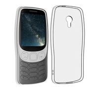 SDTEK Case for Nokia 3210 (2024) Clear Gel Transparent Soft Premium Case Cover [Silicone TPU]