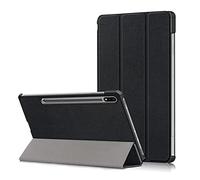SDTEK Tablet Case Compatible with Samsung Galaxy Tab S8 / S7, Smart Cover Stand Folding Slim Lightweight (Black)