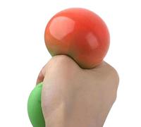 Sdtgrtht 3 Pieces Slow Rising Color Changing Watermelon Fidget Toy Thermoplastic Rubber 6x6x5cm Fruit Antistress Fidget Stress Balls For Kids Adults Working Studying Commuting Home Travel