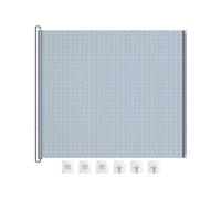 Sdtgrtht Retractable Pet Gate, With 3 Transparent Locator And 3 Hooks, 68x125cm, No Drill Mesh Pets Door, Kitten Mesh Gate, For Terrace Porch Hallway Balcony