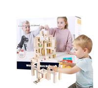 Sdtgrtht Wooden Marble Track,Puzzle Game STEM Learning,Wood Marble Race Track with Beads - for STEM Learning Kids, Children, Boys, Girls, Teens
