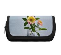 SDTKLHW Pencil Bag Portable Pencil Bag Pouch Flower Branches on The Cross Printed Pencil Pencil Case Multifunctional Pencil Pouch Holder Box