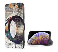 SDTLMNW Compatible with iPhone 7/8/SE2/SE3 Wallet Case with Card Holder, Math Geometry Geek Calculus Prints Flip Leather Shockproof Phone Case Cover Black