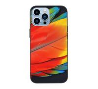 SDTLMNW Fantastic Parrot Feather Printed Phone Case for iPhone 13 Pro Max 6.7 inch Shockproof Phone Case Cover for iPhone 13 Pro Max,Anti-Fingerprint,Non-Yellowing White