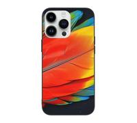 SDTLMNW Fantastic Parrot Feather Printed Phone Case for iPhone 14 Pro 6.1 inch Shockproof Phone Case Cover for iPhone 14 Pro,Anti-Fingerprint,Non-Yellowing White