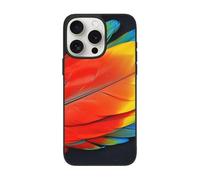 SDTLMNW Fantastic Parrot Feather Printed Phone Case for iPhone 15 Pro 6.1 inch Shockproof Phone Case Cover with Camera Lens Protectors,Anti-Fingerprint,Non-Yellowing
