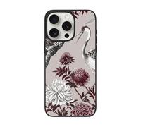 SDTLMNW Floral Herbs Botanical Engraving Printed Phone Case for iPhone 15 Pro Max 6.7 inch Shockproof Phone Case Cover with Camera Lens Protectors,Anti-Fingerprint,Non-Yellowing