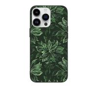 SDTLMNW Hunter Green Floral Petals Pattern Printed Phone Case for iPhone 14 Pro Max 6.7 inch Shockproof Phone Case Cover for iPhone 14 Pro Max,Anti-Fingerprint,Non-Yellowing