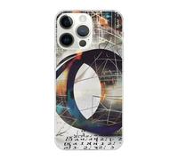 SDTLMNW Math Geometry Geek Calculus Printed Clear Phone Case for iPhone 14 Pro Max 6.7 inch Shockproof Phone Cover, Anti-Fingerprint, Non-Yellowing, Wireless Charging