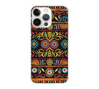SDTLMNW Mexican Folk Art Boho Printed Clear Phone Case for iPhone 14 Pro Max 6.7 inch Shockproof Phone Cover, Anti-Fingerprint, Non-Yellowing, Wireless Charging