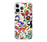 SDTLMNW Mexican Otomi Animals Printed Clear Phone Case for iPhone 14 Pro Max 6.7 inch Shockproof Phone Cover, Anti-Fingerprint, Non-Yellowing, Wireless Charging