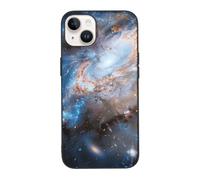 SDTLMNW Universe Galaxy Space Printed Phone Case for iPhone 14 Tempered Glass Shockproof Protection Phone Case Cover for iPhone 14-6.1 inch