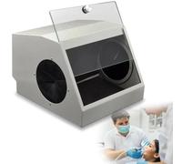 SDTOOP Dental Lab Dust Box With Air Extraction And Filter Device/5500k LED Light Source, Dust Will Not Escape During Sandblasting, Reduce Dust Damage To Doctors