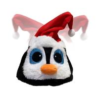 Sdttoab Electric Santa Hat Musical Elastic Light Up Soft Warm | Christmas Party Swinging Santa Hat for Winter Holiday Carnival Stage Performance Celebration Photo Booth Prop Festival