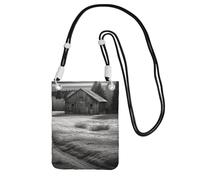 SDTYKHJ Cell Phone Purse Barn Black and White Crossbody Bags Waterproof Cell Phone Bag Shoulder Handbag for Women, Black, One Size