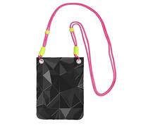 SDTYKHJ Cell Phone Purse Black geometric Crossbody Bags Waterproof Cell Phone Bag Shoulder Handbag for Women