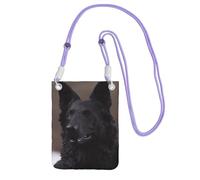 SDTYKHJ Cell Phone Purse Black german shepherd Crossbody Bags Waterproof Cell Phone Bag Shoulder Handbag for Women