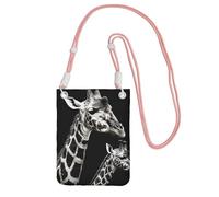 SDTYKHJ Cell Phone Purse Black Giraffe Crossbody Bags Waterproof Cell Phone Bag Shoulder Handbag for Women