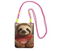 SDTYKHJ Cell Phone Purse Cartoon Sloth Crossbody Bags Waterproof Cell Phone Bag Shoulder Handbag for Women