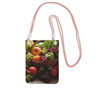 SDTYKHJ Cell Phone Purse Colorful Various Vegetables and Fruit Crossbody Bags Waterproof Cell Phone Bag Shoulder Handbag for Women