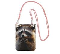 SDTYKHJ Cell Phone Purse Cute Raccoon Crossbody Bags Waterproof Cell Phone Bag Shoulder Handbag for Women