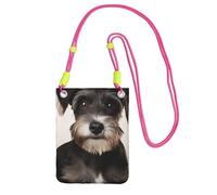 SDTYKHJ Cell Phone Purse Cute Schnauzer Crossbody Bags Waterproof Cell Phone Bag Shoulder Handbag for Women