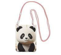 SDTYKHJ Cell Phone Purse Cute White Panda Crossbody Bags Waterproof Cell Phone Bag Shoulder Handbag for Women
