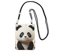 SDTYKHJ Cell Phone Purse Cute White Panda Crossbody Bags Waterproof Cell Phone Bag Shoulder Handbag for Women